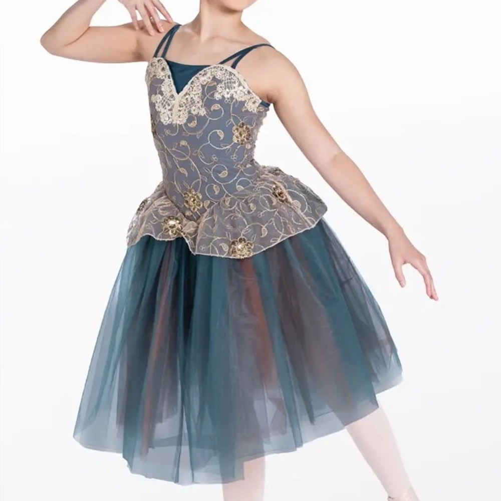Weissman Teal Tutu Ballet Costume